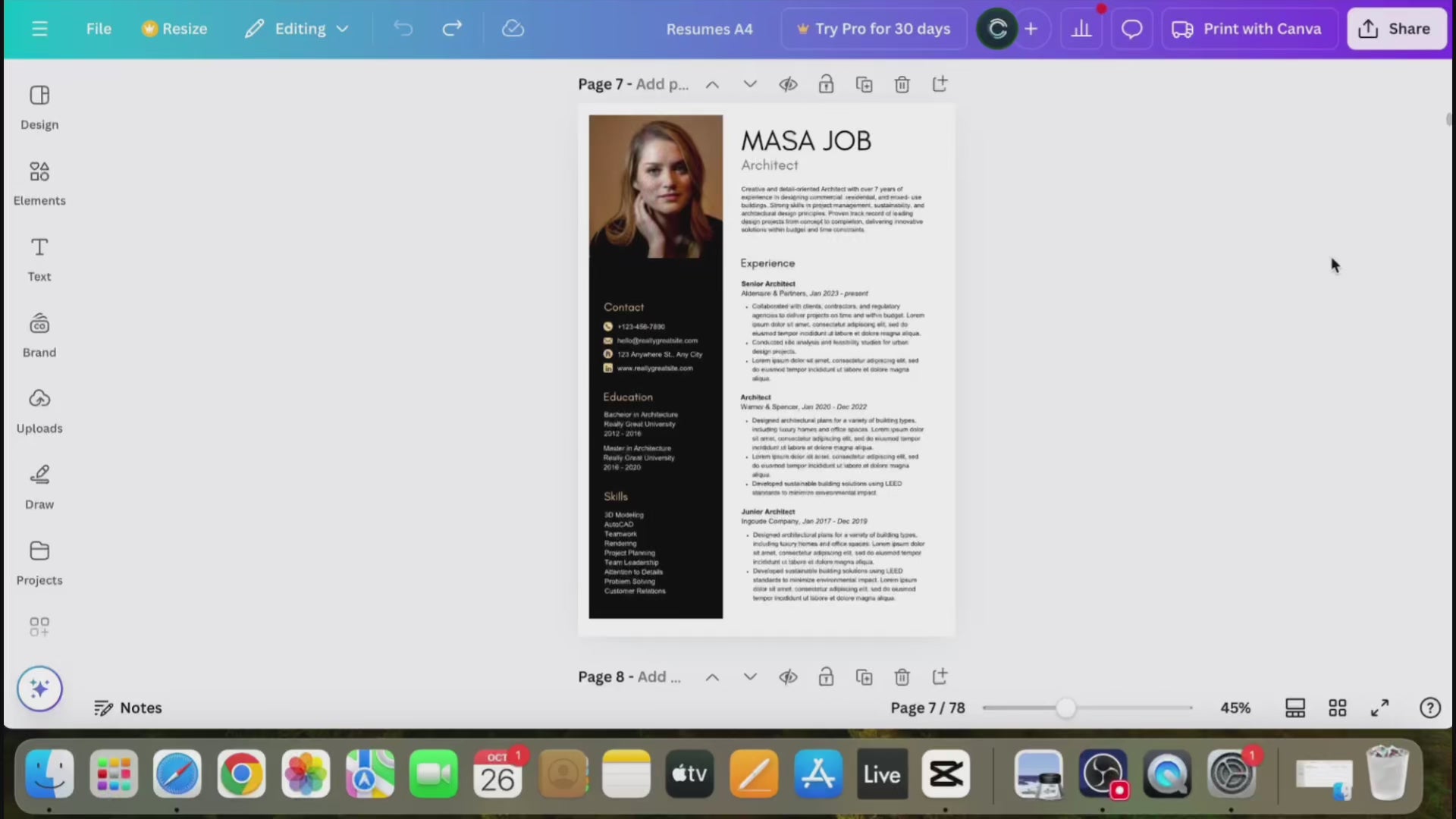 Load video: Resume Template, Resume Cover Letter, Resume References, Canva Resume